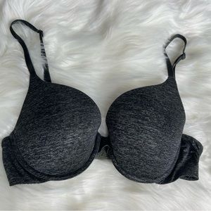 Victoria's Secret Grey Padded Perfect Coverage Bra 34C